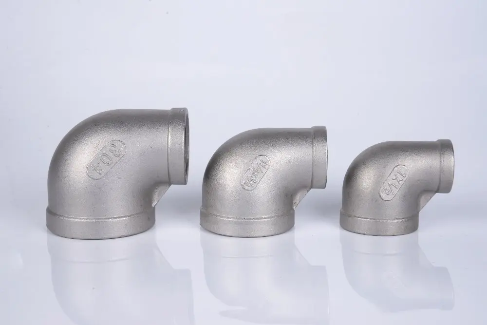 304 переходное колено из нержавеющей стали 90 градусов 1 &quotBSPT до 3/4&quot BSPT Резьба