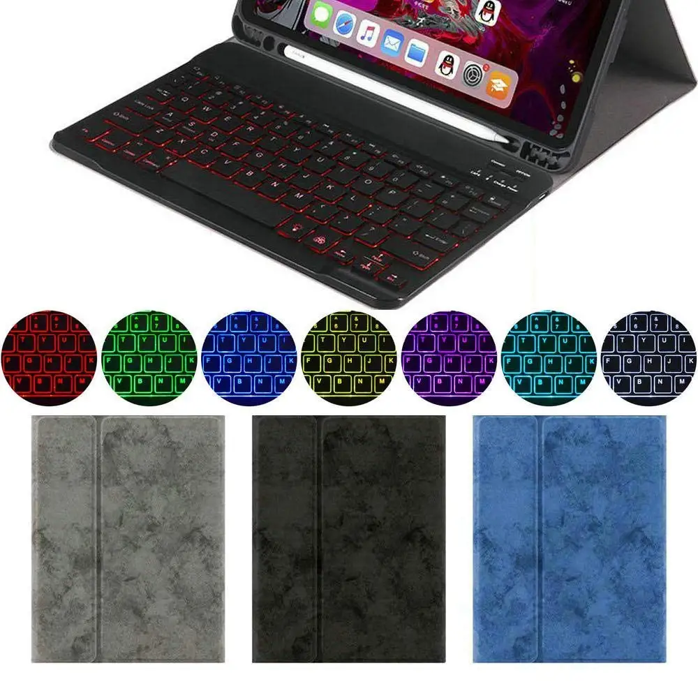 Для iPad Air 2 9 7 2018/2017 чехол с подсветкой клавиатуры для телефона 2018 5th 6th 1/2 Pro