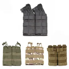Нейлоновый армейский Тактический Двойной подсумок для магазинов мешок для патронов Молл жилет военный страйкбол Пейнтбол Сумка для охоты аксессуары 4 цвета
