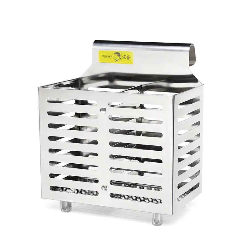 

High Quality Stainless Steel Thicker Tableware Storage Basket Hanging Type Chopsticks Cage Kitchen Storage Holder