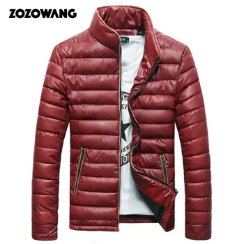 

ZOZOWANG 2020 new feather padded collar men Plus size 4XL winter coat male youth casual men's jacket tide winter jacket men
