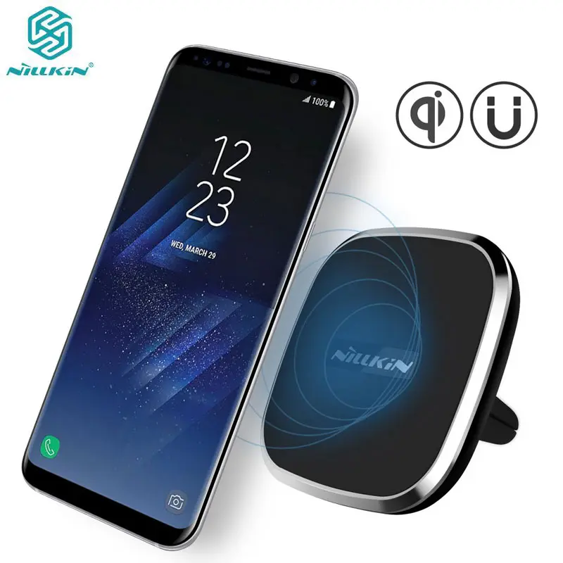 Nillkin Qi Wireless Charger Car Magnetic Air Vent Mount Holder for Iphone 7 6s 6 Plus for Galaxy S7 S6 Edge Lumia 950XL Charging