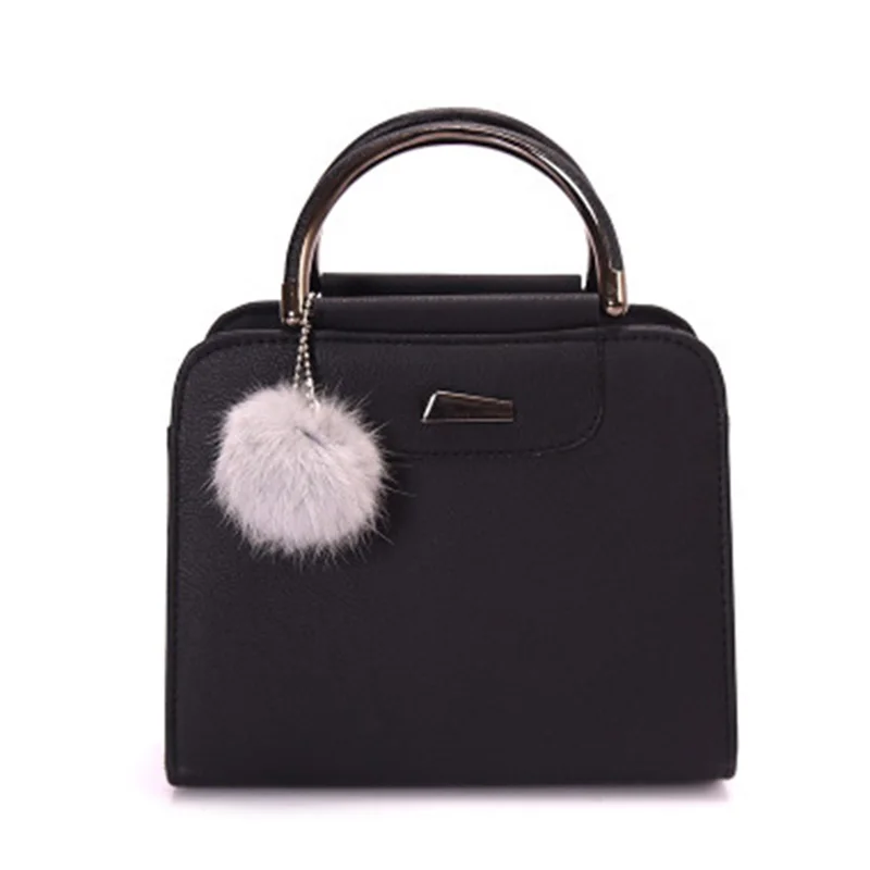 إمرأة قمة الموضة مقبض حقيبة بو حقائب يد جلدية 2019 جديد شعري Crossbody حقيبة محفظة حمل الحديد ميدالية حقائب كتف