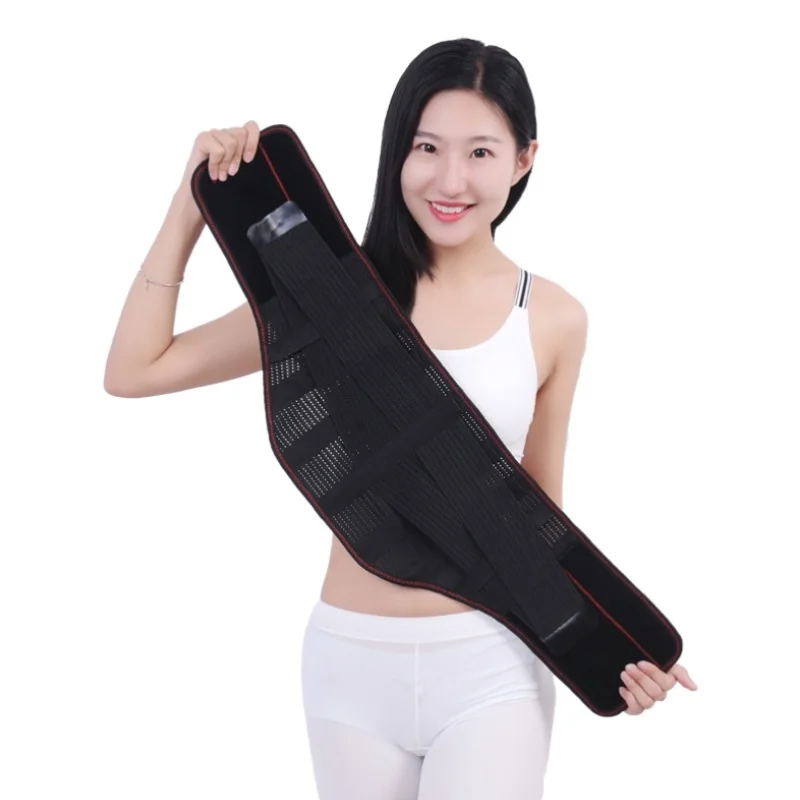 

New Promotion Double Back Support Brace Belt Lumbar Lower Waist Adjust Back Pain Relief Waist Support Sport Accessories