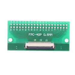 1 шт. Double Side 0,5 мм FFC FPC на 40 P DIP 2,54 мм PCB конвертер совета адаптер гнездо пластины печатной платы Разъем 5,5*2,6 см