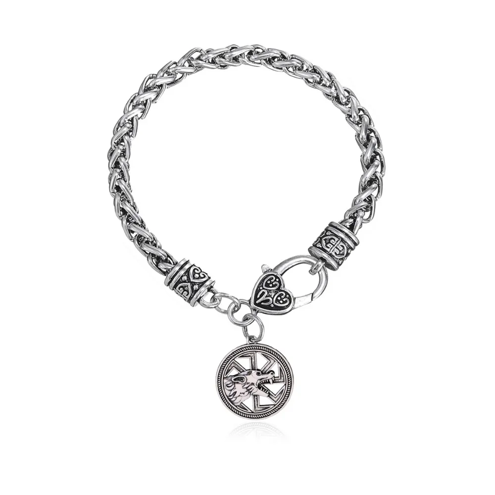 

Dawapara Slavic Giant Wolf Kolovrat Pendant Wolf Bracelet Kolovrat Amulet And Talisman