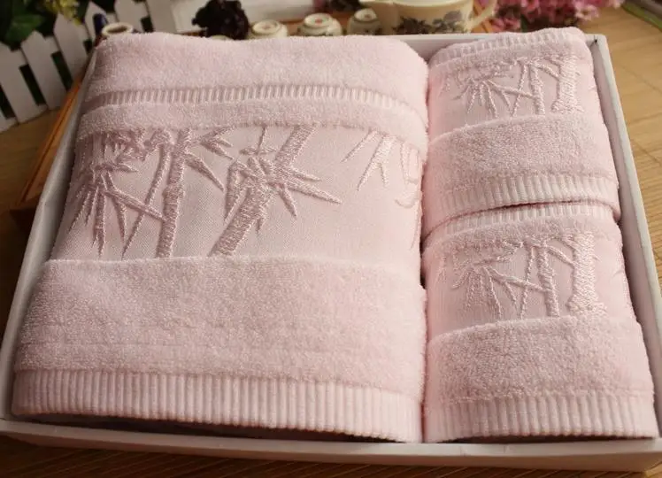 

free shipping 3 colors,bath towel Towel Set 100%Bamboo fiber, (2PC*35X75CM+1PC*140X70CM),SPA Towel, Jacquard bamboo Letters