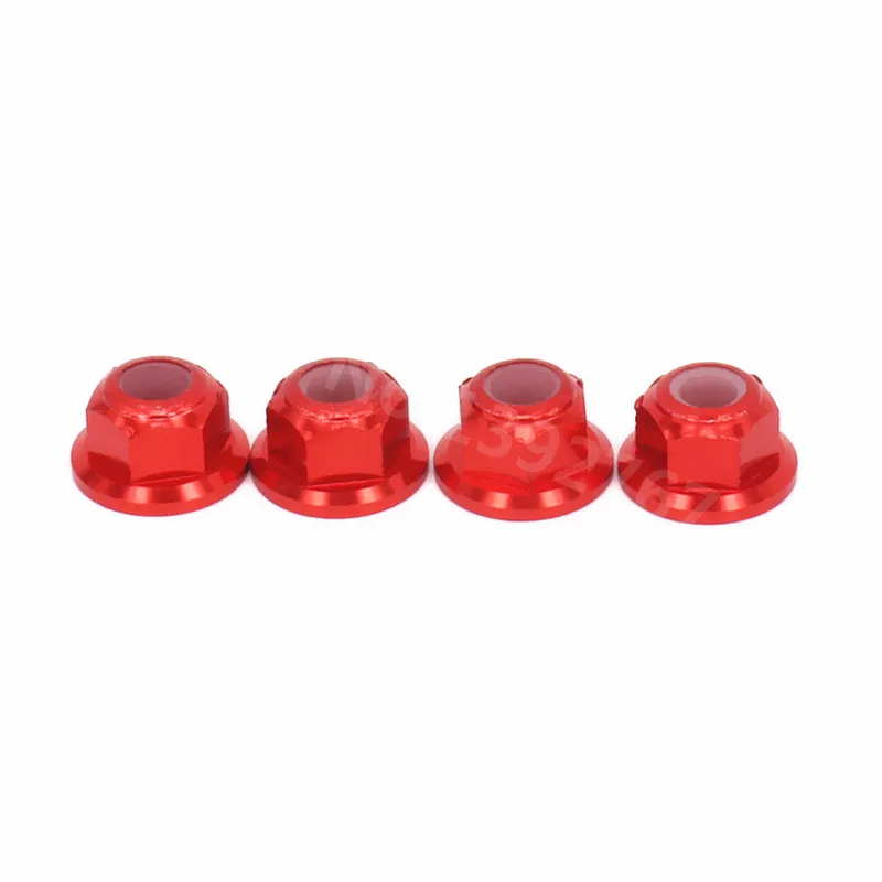 4 Pieces RC Cars Upgrade Aluminum Alloy Wheel Lock Nut M4 4MM 1747 For Rc Hobby Car 1/16 Scale Models Traxxas Slash | Игрушки и хобби