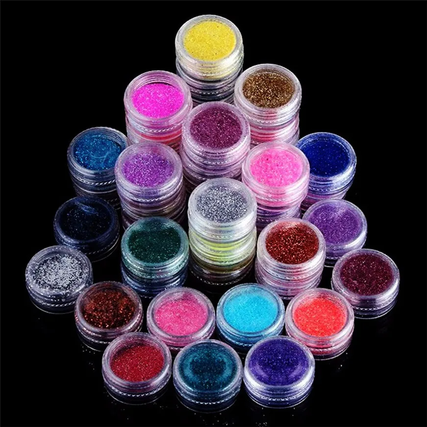 

2017A# 45 Colors Nail Art Make Up Body Glitter Shimmer Dust Powder Decoration glitter