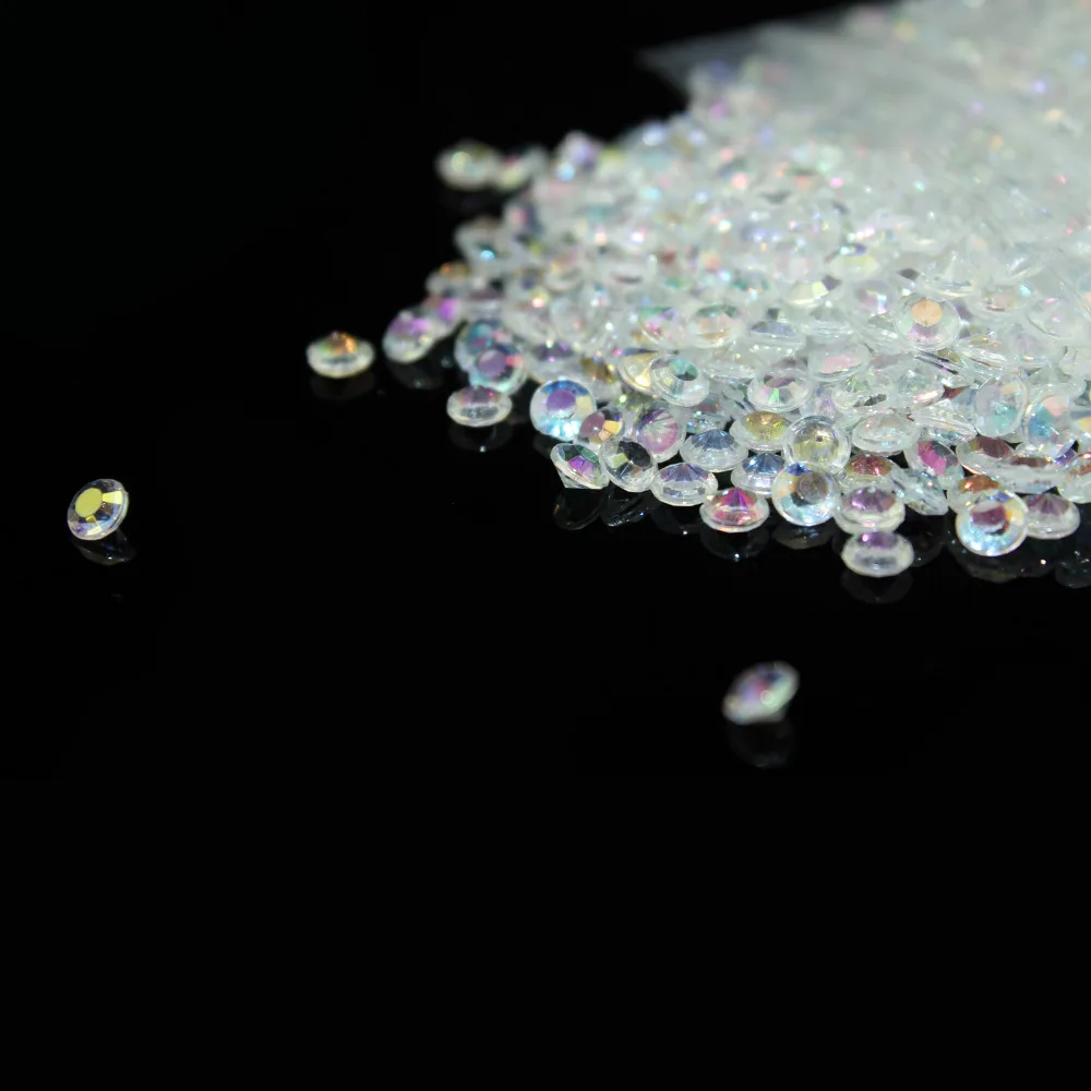 Новинка,, 1000 шт, 4,2 мм, прозрачный акриловый бриллиант для свадебной вечеринки, конфетти украшения, бусины для стола