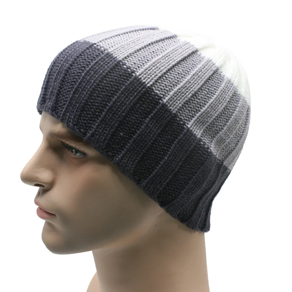 

Winter Unisex Women Men Knit Ski Crochet Slouch Hat Cap Beanie Hip-Hop Hat Solid Free Shipping #Y502
