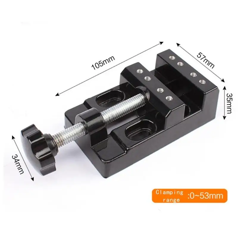 57 мм Регулируемая Мини челюсти скамейка зажим сверлильный пресс фиксированный стол тиски Деревообработка