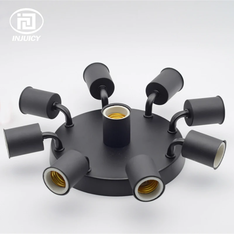 

Loft Retro Industrial E27 Edison Metal Ceiling Lamp Holder Type Wall Led Ceiling Lights Fixture For Cafe Balcony Corridor Decor