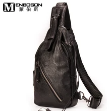 Модная кожаная мужская сумка на грудь, мужские маленькие сумки-мессенджеры, черные повседневные сумки на плечо
