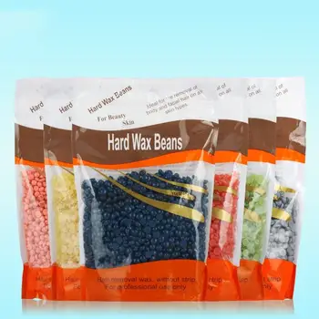 

300g Beauty Hair Removal Hard Wax Beans, No Strip Granules Hot Film Wax Bead for Face Underarms Arm Leg random color