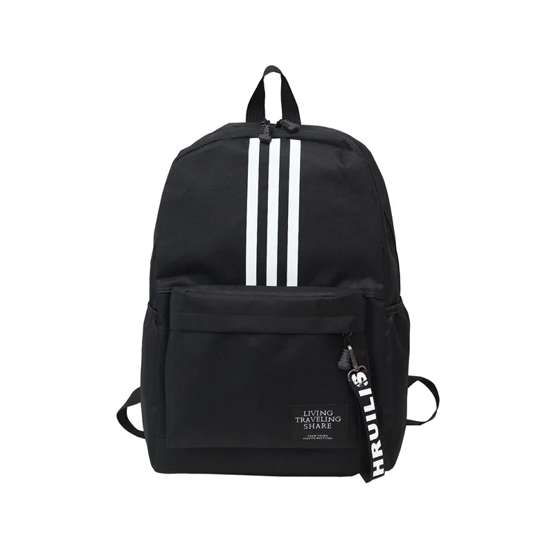 Рюкзак в европейском и американском стиле, вместительный рюкзак для пары, Студенческая сумка, рюкзак для путешествий, брендовый рюкзак ZF10022 - Цвет: Black