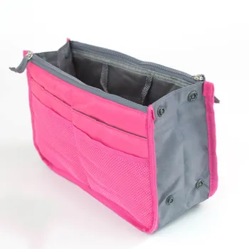 

Portable Travel Cosmetic Makeup Organizer Bag In Bag Double Zipper Multifunctional Toiletry Storage Bags