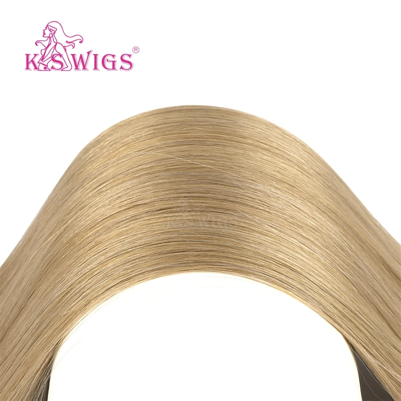 K.S WIGS Double Drawn I Tip Human Hair Extensions Straight Pre bonded Fusion Remy Hair 20'' 28'' 1g/s