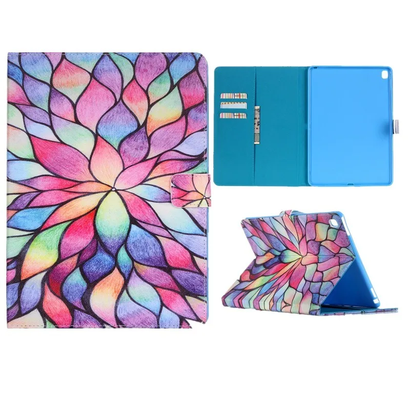 For ipad pro 9.7 Mini Case Smart Tablet Cover Flip Wallet Stand PU Leather Card Holder Black Finger Pattern For Apple Ipad pro  (12)
