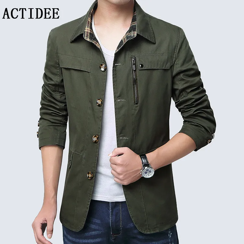 Brand Jacket Men 2017 New Fashion Male Jackets Solid Zipper High Quality Coats Mens Windbreaker Plus Size 3XL 4XL | Мужская одежда