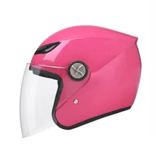 Rosa capacete da motocicleta modelo 788 abrir rosto capacete DOT aprovado capacete meio capacete Retro casco capacete de moto motociclistas capacete