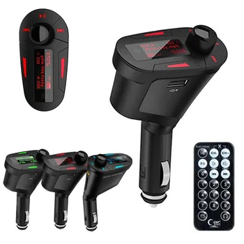 

Car Electronics Car Kit MP3 Player Music player Wireless FM Transmitter Modulator Car audio Radio USB SD MMC U-disk Red LCD