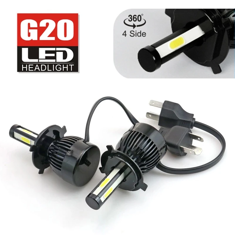 PAMPSEE G20 Автомобильные фары H4 H7 H8 H9 H11 9005 9006 9012 D2 9007 8000LM 6000 К 80 Вт на основе технологии
