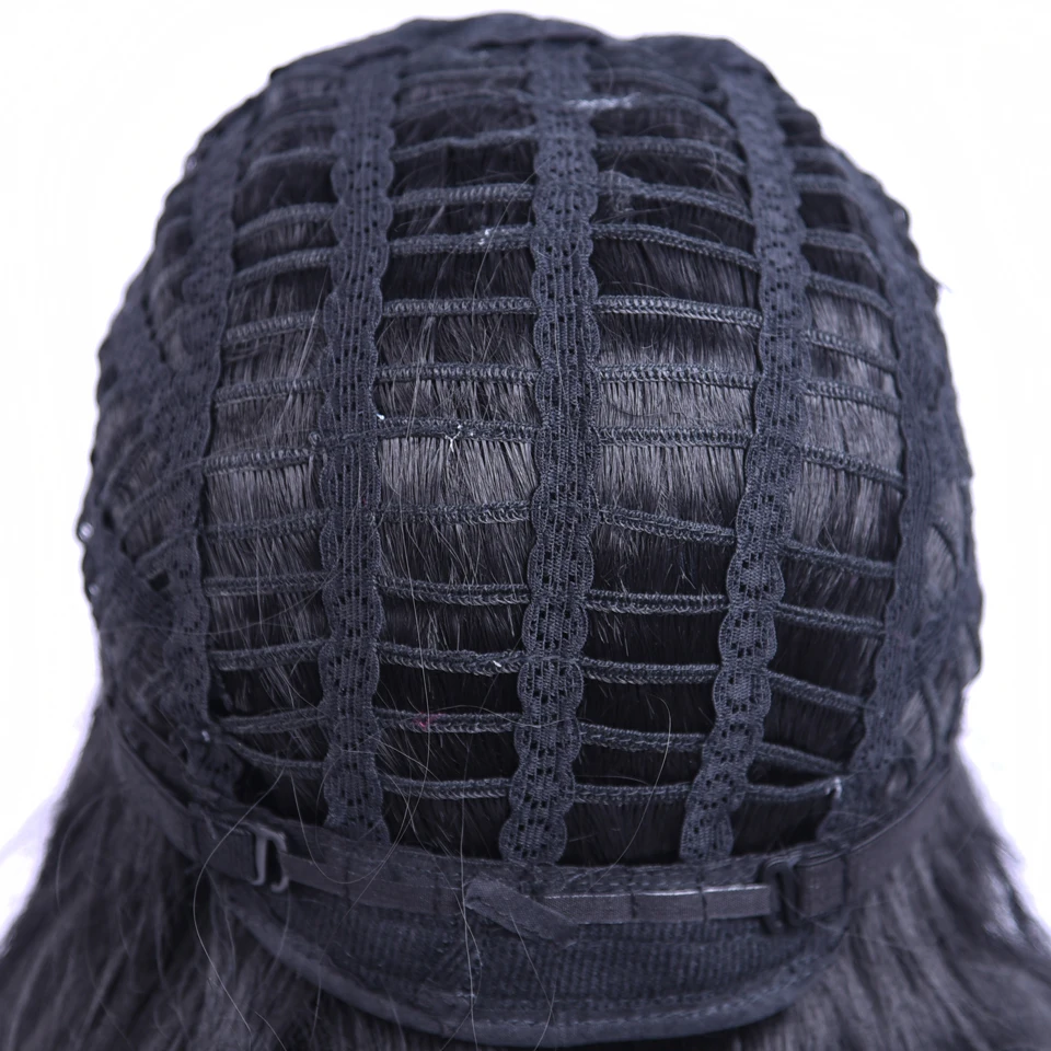 Sambraid 22 дюймов длинный волнистый синтетический парик Полный машинный корпус черные парики искусственные волосы для париков для женщин