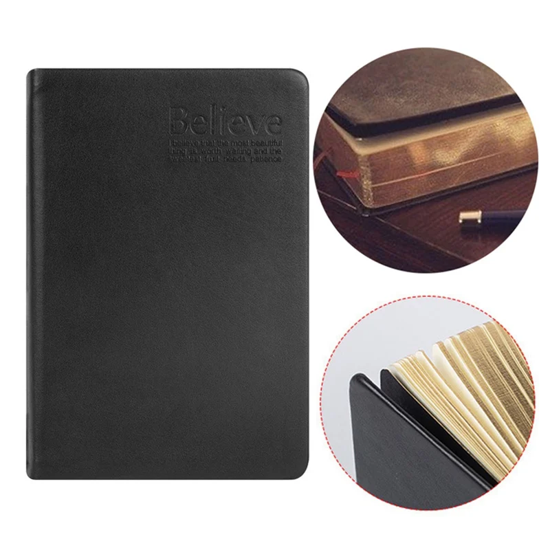 

Vintage Thick Paper Notebook Notepad Leather Bible Diary Book Zakka Journals Agenda Planner School Office Stationery Supplies