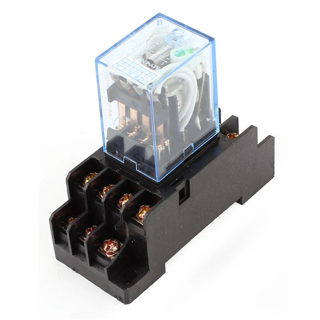

Assisi 12V Coil Voltage 14 Terminals 35Mm Din Rail Mount 4Pdt Power Electromagnetic Relay W Socket