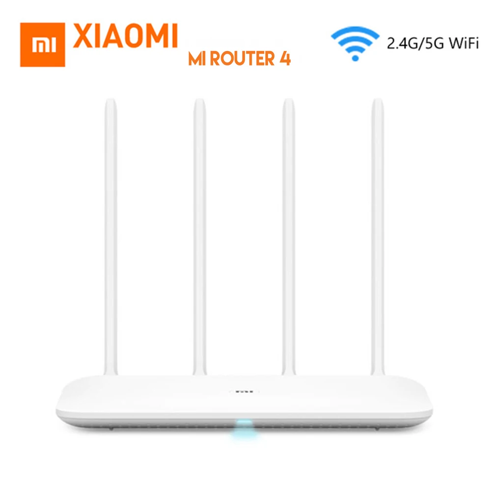 

Original Xiaomi Mi Router 4 Wireless 2.4 / 5GHz Dual Band WiFi 1167Mbps 4 Antennas Network Dual Core MiNet One Key Connection