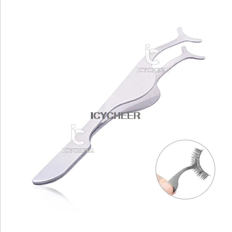 

ICYCHEER 1pcs False Eyelash Makeup Tweezers Fake Eye Lash Applicator Clip Makeup Tool New