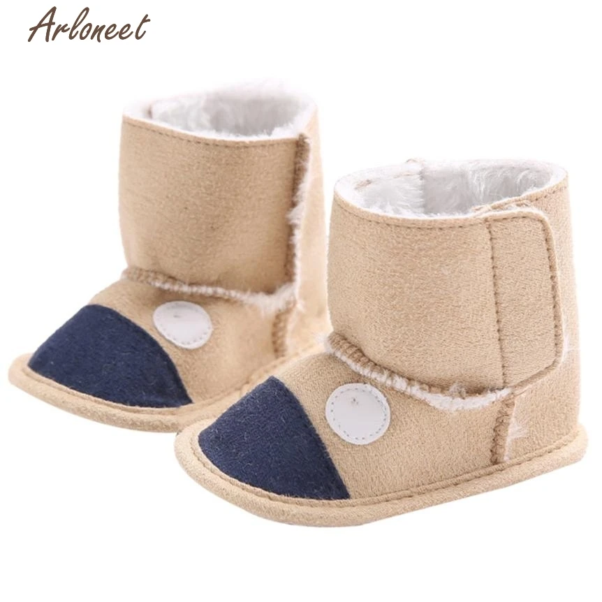 oct 2017 Baby Leopard Snow Boots Soft Crib Shoes Toddler Bootsshoes