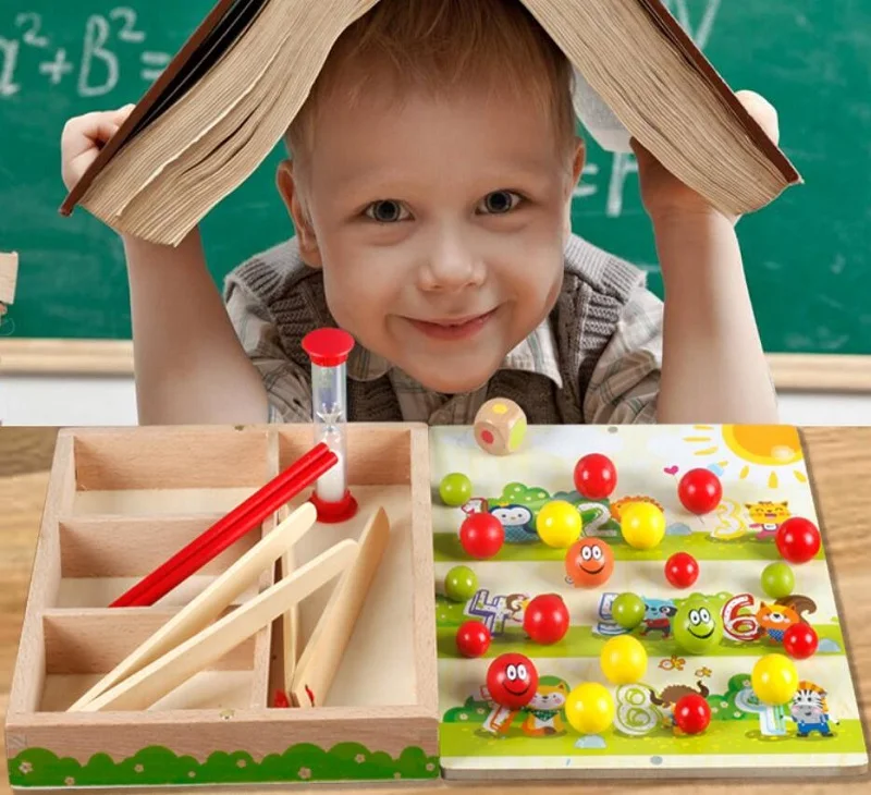 Montessori teaching aids early childhood educational toy training clip beads Montessori math 2-3-4-5 year old boy girl Montessori teaching aids early childhood educational toy training clip beads Montessori math 2-3-4-5 year old boy girl