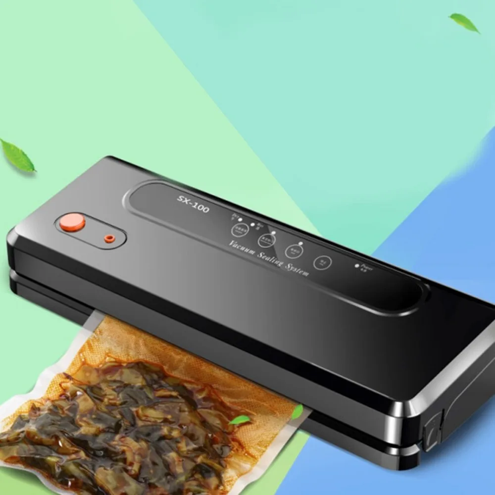 

Wet Dry Dual Use Household Multi-function Food Vacuum Sealer Home Automatic Vacuum Sealing Packer Plastic Bag Packing Machine