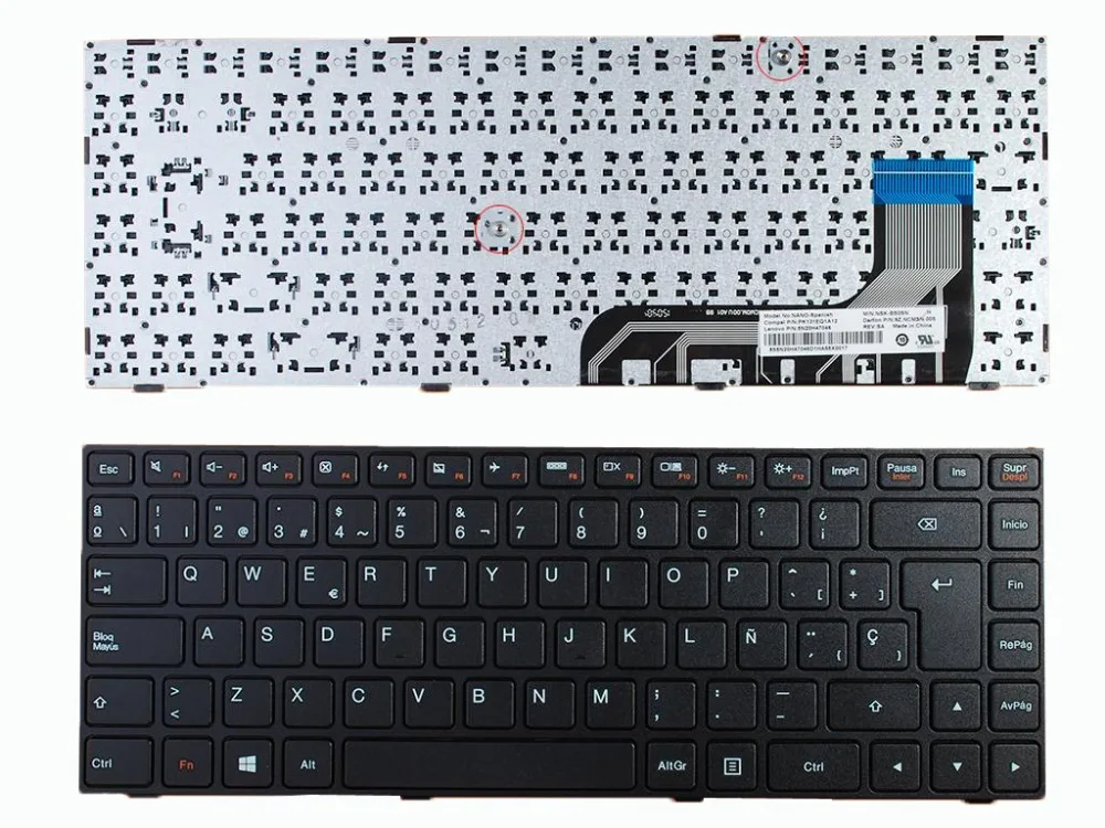 New Sp Laptop Keyboard For Lenovo Ideapad 100 14 Black Frame Black Win8 Repair Notebook Replacement Keyboards Laptop Keyboard Replacement Laptop Keyboardslaptop Keyboard Replacement Aliexpress