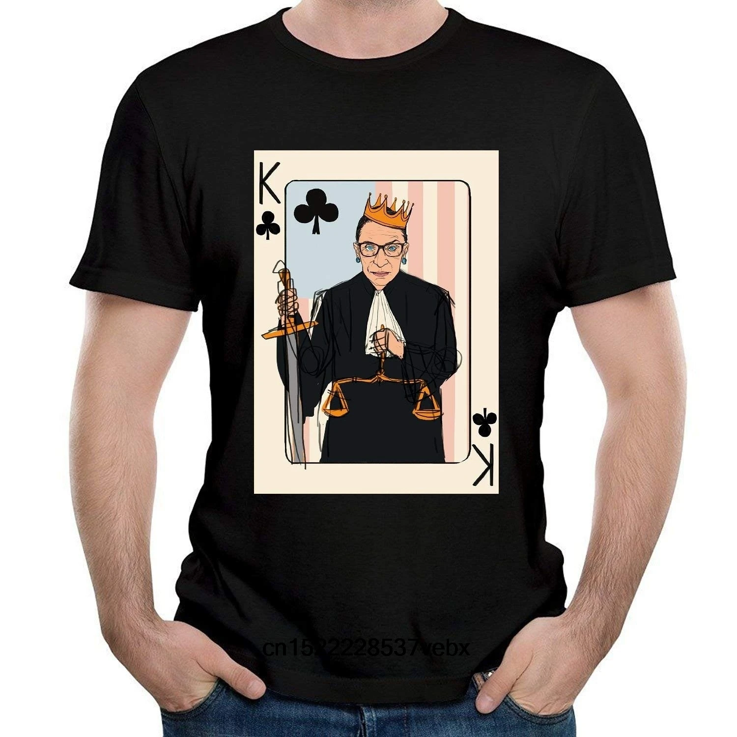 

summer t-shirts Men's Ruth Bader Ginsburg Short Sleeve T-Shirt Black