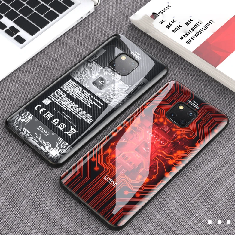 Для huawei P30 Pro mate 30 5G 20 Pro Чехол 6D изогнутый чехол из закаленного стекла для телефона чехол для huawei P 30 mate 30 Чехол Funda Caphina