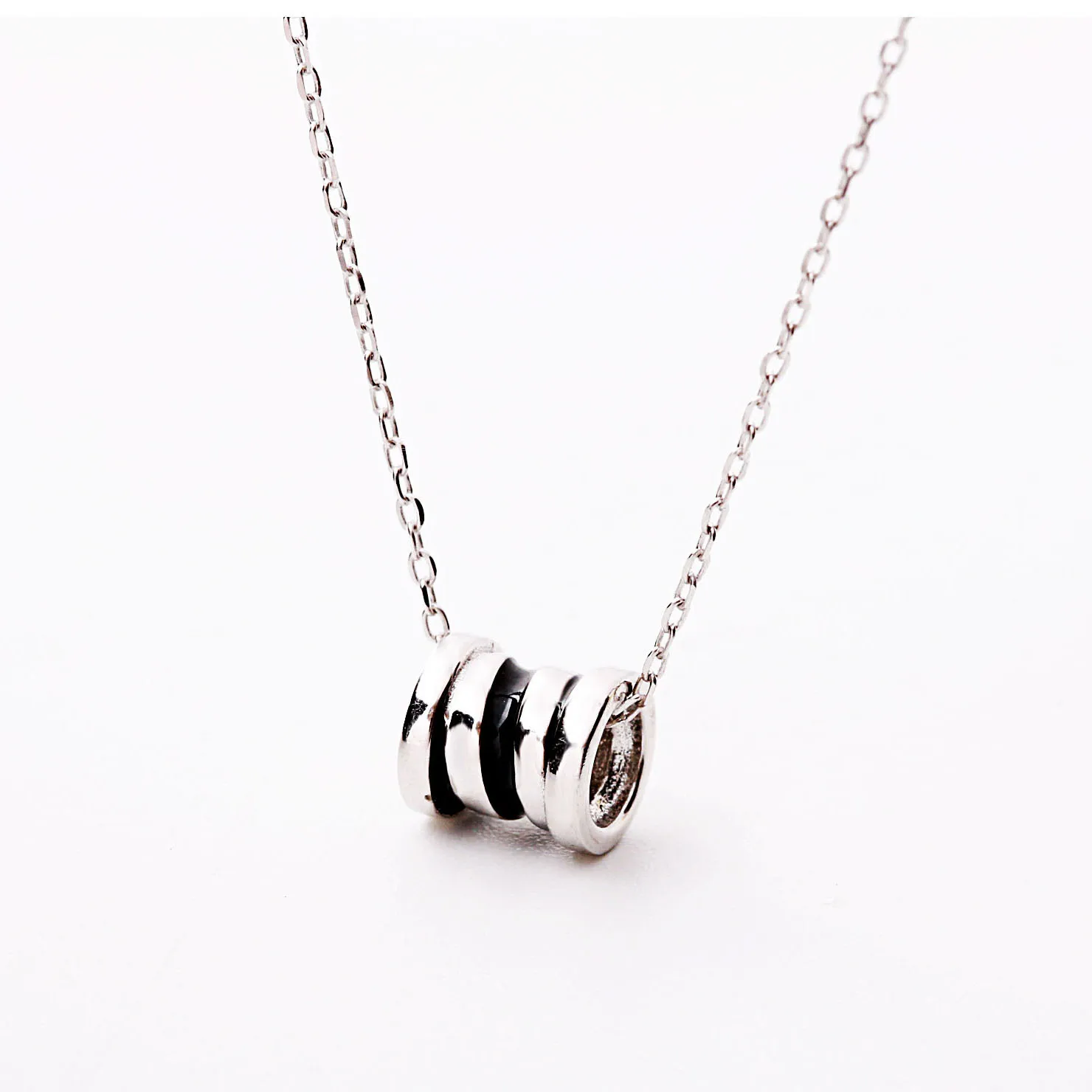 drop glaze women necklace 100% 925 Sterling silver nacklace Jewellery Clavicle chain pendant charms chocker gift