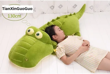 large 130cm green crocodile plush toy soft doll sleeping pillow Valentine's Day,birthday gift b2720 large 130cm green crocodile plush toy soft doll sleeping pillow Valentine's Day,birthday gift b2720