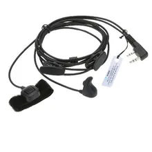 2016 New K Type Ear bones headphones MIC with PTT for Kenwood BAOFENG Retevis TYT WOUXUN 2 Pin Soft Earpiece Headset Microphone