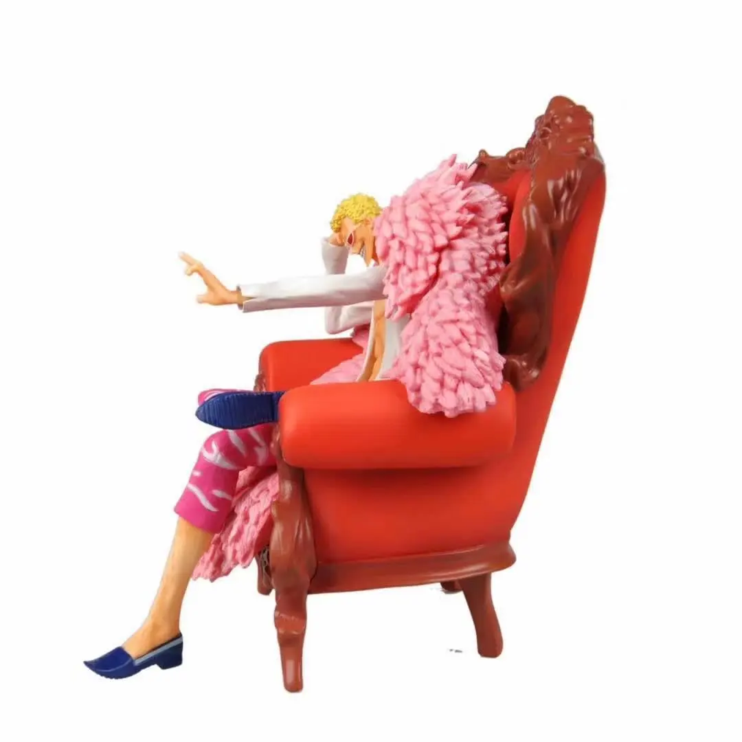 Аниме ONE PIECE GK Donquixote Doflamingo в диване фигурка модель игрушки 12 см