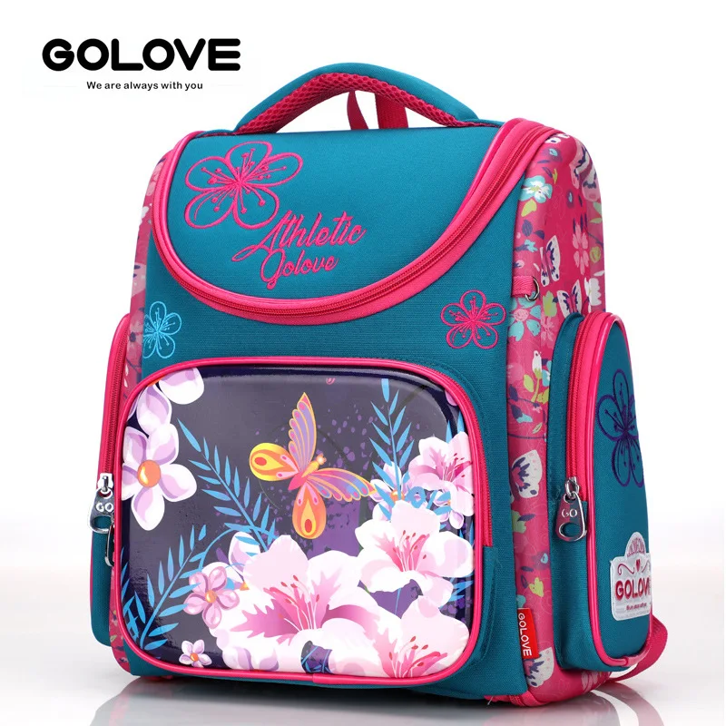 

2018 New Middle School Backpack Butterfly 360 Degree Full Open Design Large Hold Reflective Stripe Rucksack Men Backpack Tourist
