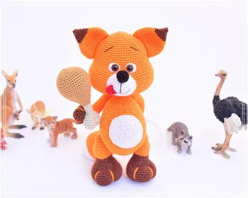 

crochet toys amigurumi doll Hungry And Cute Fox number WS0037