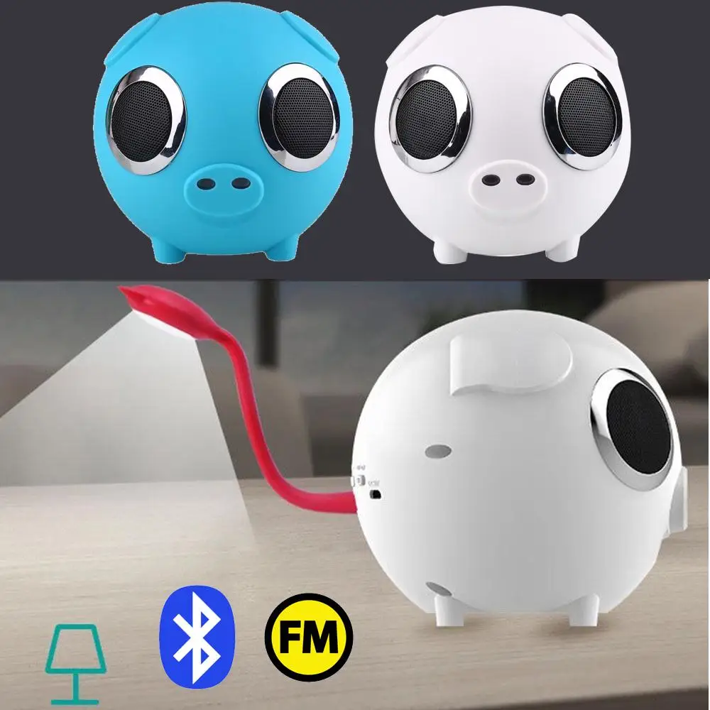 Cute 2 In 1 Pet Smart Bluetooth Wireless Audio Stereo FM Radios Speaker