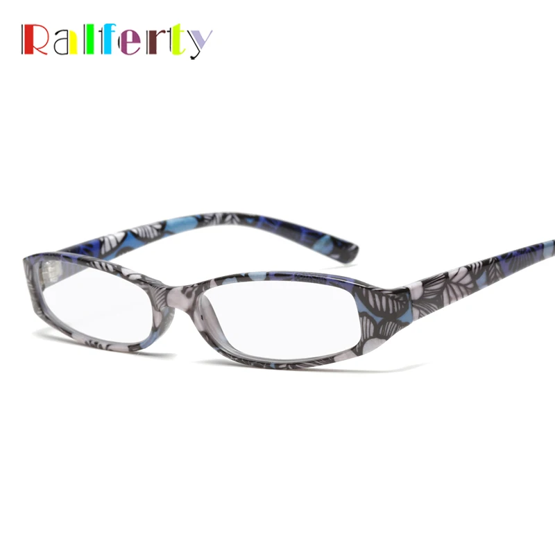 Ralferty, очки для чтения, Для женщин цветок печатных при дальнозоркости, очки для зрения оптического Линзы для очков с сумкой+ 1,0/1,5/2,0/2,5/3,0/3,5/4,0