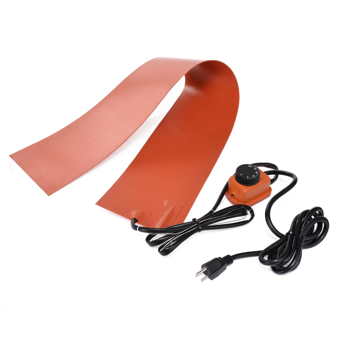 

1200W 220V Silicone Rubber Heating Blanket Controller Heating Mat Pad for Guitar Side Bending Orange