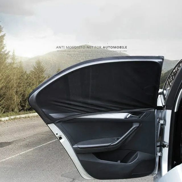 

2 PCS Car Sun Shade UV Protection Car Curtain Car Window Sunshade Side Window Mesh Sun Visor Summer Protection Window Film