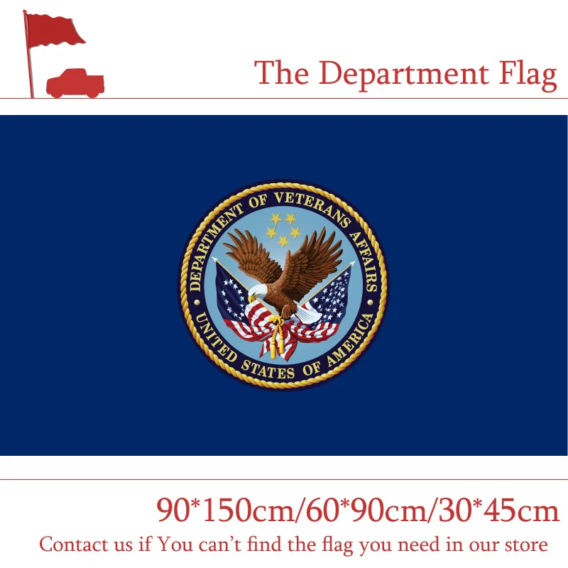 

Free shipping 60*90cm The Department Of Veterans Affairs Flag 30*45cm Car Flag 90*150cm 3x5ft Digital Printed Banners