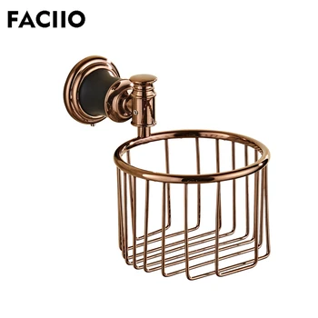 

FACIIO Europe Bathroom Toilet Paper Holder WC Rolhouder Wall Mounted Paper Holders Shelves Gold Bathroom Accessories 5765